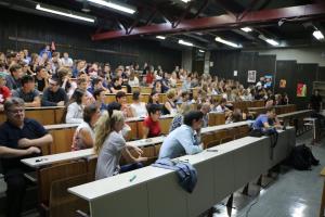 Gimnazija Tolmin - 1. šolski dan 2018/19 (Foto FB Gimnazija Tolmin)